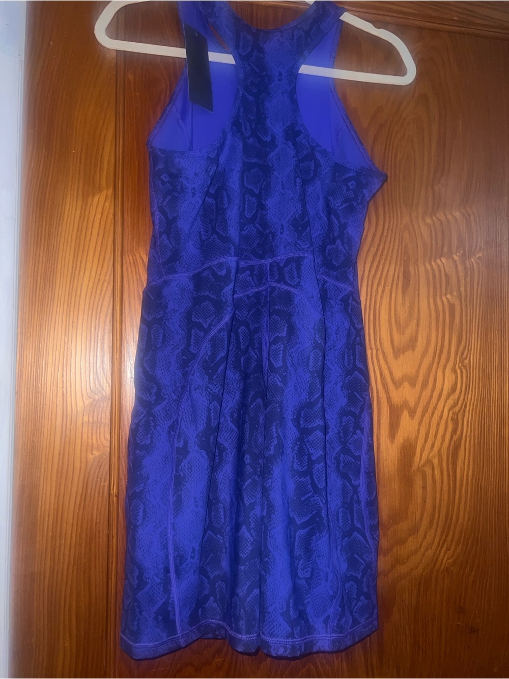 Savage X Fenty Electric Royal Blue Zip-Front Active Romper - Picture 4 of 9